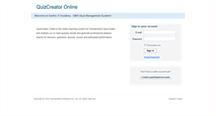 Desktop Screenshot of kompetanse.quiz-creator.com